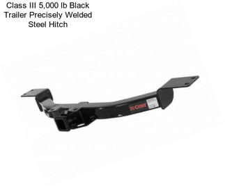 Class III 5,000 lb Black Trailer Precisely Welded Steel Hitch