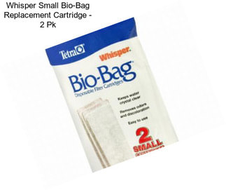 Whisper Small Bio-Bag Replacement Cartridge - 2 Pk