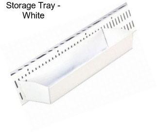 Storage Tray - White