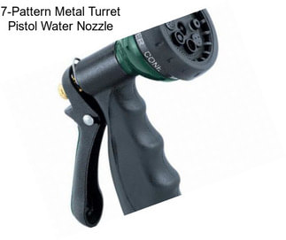 7-Pattern Metal Turret Pistol Water Nozzle