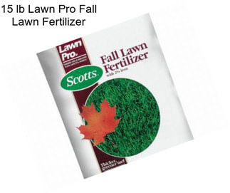 15 lb Lawn Pro Fall Lawn Fertilizer