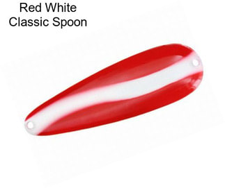 Red White Classic Spoon
