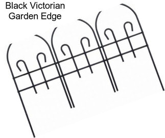 Black Victorian Garden Edge