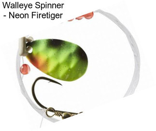 Walleye Spinner - Neon Firetiger
