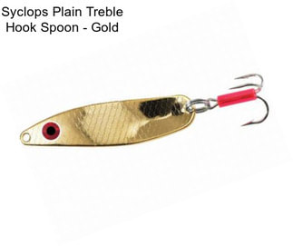 Syclops Plain Treble Hook Spoon - Gold