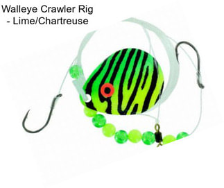 Walleye Crawler Rig - Lime/Chartreuse