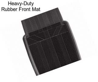 Heavy-Duty Rubber Front Mat