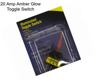 20 Amp Amber Glow Toggle Switch