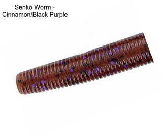 Senko Worm - Cinnamon/Black Purple