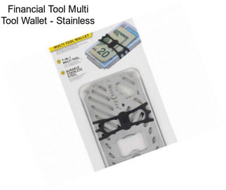 Financial Tool Multi Tool Wallet - Stainless