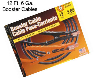 12 Ft. 6 Ga. Booster Cables