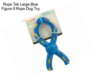 Rope Tek Large Blue Figure 8 Rope Dog Toy