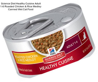 Science Diet Healthy Cuisine Adult 1-6 Roasted Chicken & Rice Medley Canned Wet Cat Food