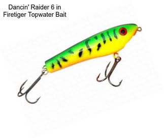 Dancin\' Raider 6 in Firetiger Topwater Bait