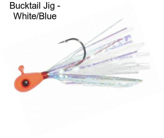 Bucktail Jig - White/Blue