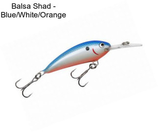 Balsa Shad - Blue/White/Orange