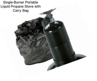 Single-Burner Portable Liquid Propane Stove with Carry Bag