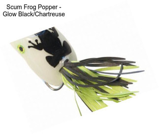 Scum Frog Popper - Glow Black/Chartreuse