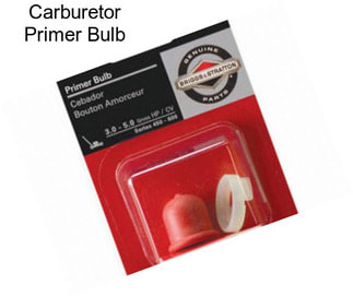 Carburetor Primer Bulb