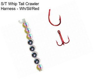 S/T Whip Tail Crawler Harness - Wh/Sil/Red