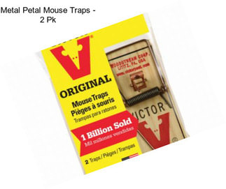 Metal Petal Mouse Traps - 2 Pk