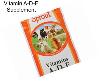 Vitamin A-D-E Supplement