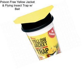 Poison Free Yellow Jacket & Flying Insect Trap w/ Bait