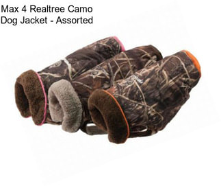 Max 4 Realtree Camo Dog Jacket - Assorted