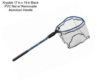 Kryptek 17 in x 19 in Black PVC Net w/ Removable Aluminum Handle