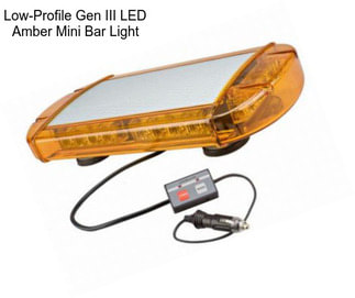 Low-Profile Gen III LED Amber Mini Bar Light