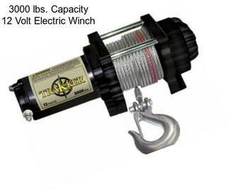 3000 lbs. Capacity 12 Volt Electric Winch