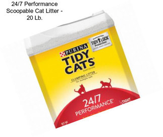 24/7 Performance Scoopable Cat Litter - 20 Lb.