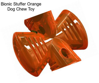 Bionic Stuffer Orange Dog Chew Toy