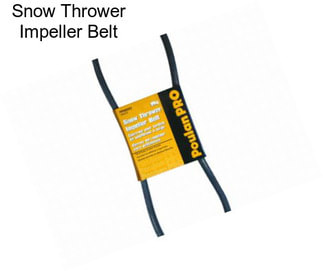 Snow Thrower Impeller Belt