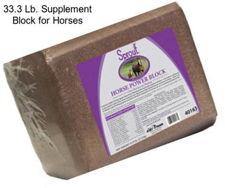 33.3 Lb. Supplement Block for Horses