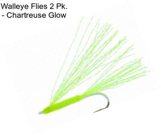 Walleye Flies 2 Pk. - Chartreuse Glow