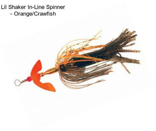 Lil Shaker In-Line Spinner - Orange/Crawfish