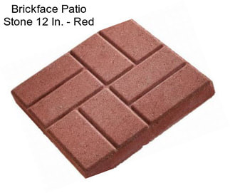 Brickface Patio Stone 12 In. - Red