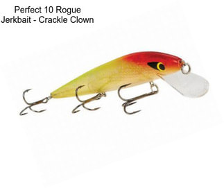 Perfect 10 Rogue Jerkbait - Crackle Clown