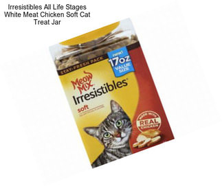 Irresistibles All Life Stages White Meat Chicken Soft Cat Treat Jar