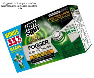 Fogger6 2 oz Ready-to-Use Odor Neutralizing Insect Fogger Canisters - 4 Pk