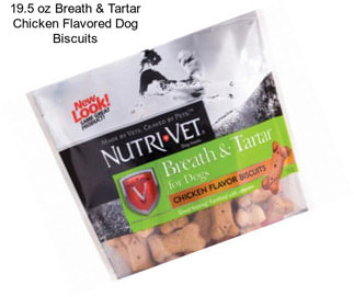 19.5 oz Breath & Tartar Chicken Flavored Dog Biscuits