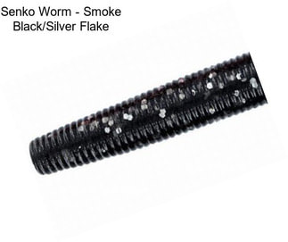 Senko Worm - Smoke Black/Silver Flake