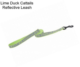 Lime Duck Cattails Reflective Leash