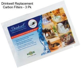 Drinkwell Replacement Carbon Filters - 3 Pk