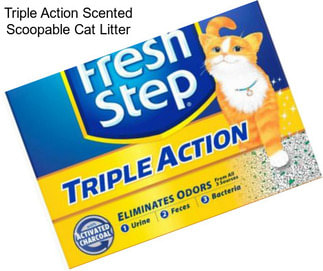Triple Action Scented Scoopable Cat Litter