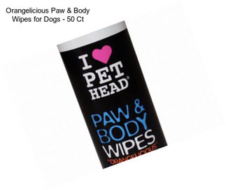Orangelicious Paw & Body Wipes for Dogs - 50 Ct