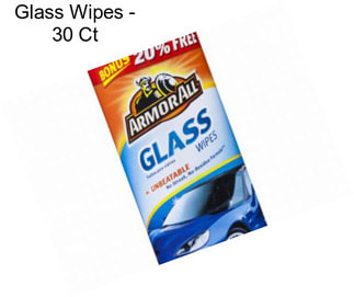 Glass Wipes - 30 Ct