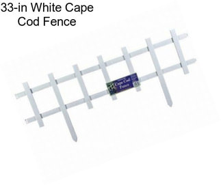 33-in White Cape Cod Fence