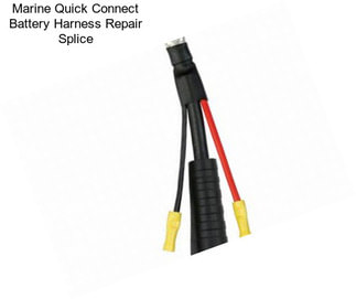 Marine Quick Connect Battery Harness Repair Splice